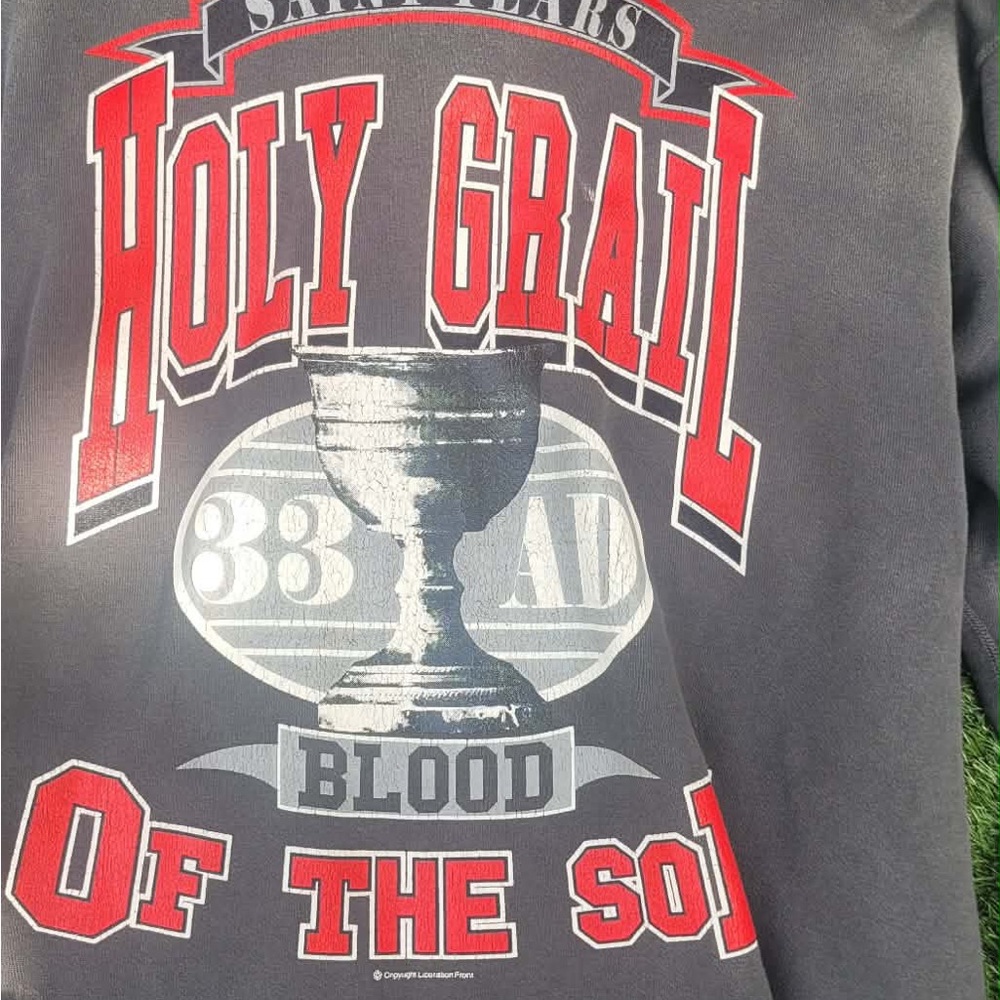 SAINT TEARS Gray Cotton Tee - Medium